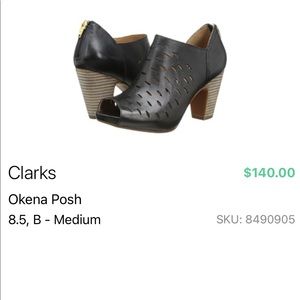 Clarks Okena Posh Size 9